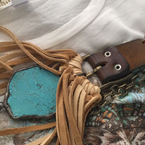 Sought After Belt Fringe Necklace - Picture 7 of 7